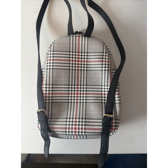 Tommy Hilfiger Women\'s Black And Red Plaid  Backpack Monogram Printed Logo main image 16